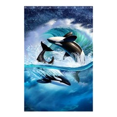 Orca Wave Water Underwater Sky Shower Curtain 48  X 72  (small)  by Semog4