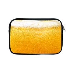 Texture Pattern Macro Glass Of Beer Foam White Yellow Apple Ipad Mini Zipper Cases by Semog4