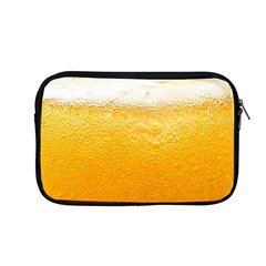 Texture Pattern Macro Glass Of Beer Foam White Yellow Apple Macbook Pro 13  Zipper Case by Semog4