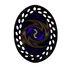 Manadala Twirl Abstract Oval Filigree Ornament (two Sides) by Semog4