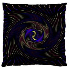 Manadala Twirl Abstract Large Premium Plush Fleece Cushion Case (one Side) by Semog4