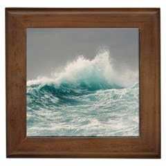 Big Storm Wave Framed Tile by Semog4