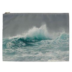 Big Storm Wave Cosmetic Bag (xxl) by Semog4