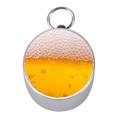 Beer Texture Liquid Bubbles Mini Silver Compasses by Semog4