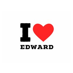 I Love Edward Premium Plush Fleece Blanket (extra Small) by ilovewhateva