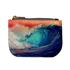 Artistic Wave Sea Mini Coin Purse by Semog4