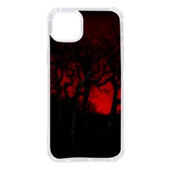 Dark Forest Jungle Plant Black Red Tree Iphone 14 Plus Tpu Uv Print Case by Semog4