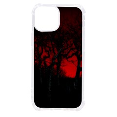 Dark Forest Jungle Plant Black Red Tree Iphone 13 Mini Tpu Uv Print Case by Semog4