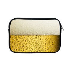 Texture Pattern Macro Glass Of Beer Foam White Yellow Art Apple Ipad Mini Zipper Cases by Semog4