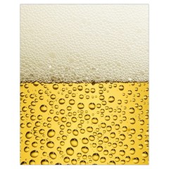 Texture Pattern Macro Glass Of Beer Foam White Yellow Art Drawstring Bag (small) by Semog4