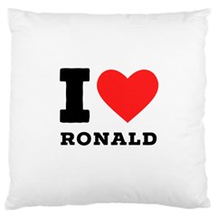 I Love Ronald Large Cushion Case (one Side)