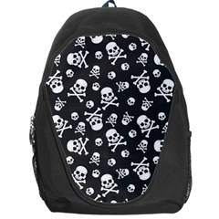 Skull-crossbones-seamless-pattern-holiday-halloween-wallpaper-wrapping-packing-backdrop Backpack Bag