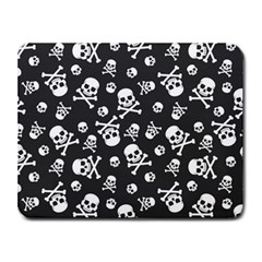 Skull-crossbones-seamless-pattern-holiday-halloween-wallpaper-wrapping-packing-backdrop Small Mousepad