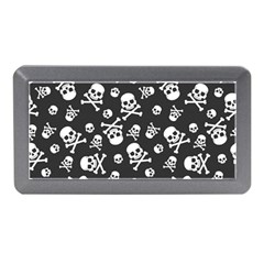 Skull-crossbones-seamless-pattern-holiday-halloween-wallpaper-wrapping-packing-backdrop Memory Card Reader (mini)