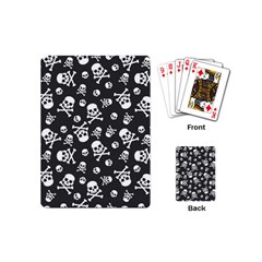 Skull Crossbones Seamless Pattern Holiday-halloween-wallpaper Wrapping Packing Backdrop Playing Cards Single Design (mini) by Ravend