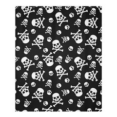 Skull Crossbones Seamless Pattern Holiday-halloween-wallpaper Wrapping Packing Backdrop Shower Curtain 60  X 72  (medium)  by Ravend