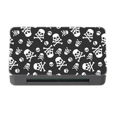 Skull Crossbones Seamless Pattern Holiday-halloween-wallpaper Wrapping Packing Backdrop Memory Card Reader With Cf