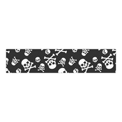 Skull Crossbones Seamless Pattern Holiday-halloween-wallpaper Wrapping Packing Backdrop Velvet Scrunchie