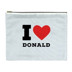 I Love Donald Cosmetic Bag (xl) by ilovewhateva