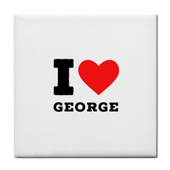 I Love George Face Towel by ilovewhateva