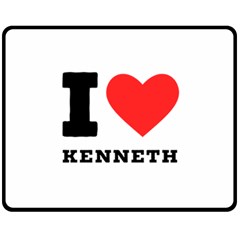 I Love Kenneth Fleece Blanket (medium) by ilovewhateva