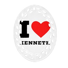 I Love Kenneth Ornament (oval Filigree) by ilovewhateva