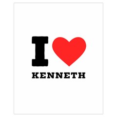 I Love Kenneth Drawstring Bag (small) by ilovewhateva