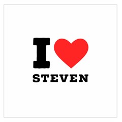 I Love Steven Square Satin Scarf (36  X 36 ) by ilovewhateva