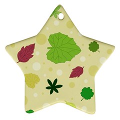 Leaves-140 Star Ornament (two Sides) by nateshop