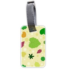 Leaves-140 Luggage Tag (two Sides) by nateshop