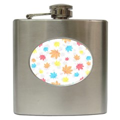 Leaves-141 Hip Flask (6 Oz) by nateshop