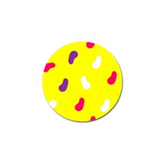 Pattern-yellow - 1 Golf Ball Marker (10 Pack) by nateshop