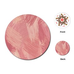 Pink-66 Playing Cards Single Design (round) by nateshop