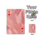 Pink-66 Playing Cards 54 Designs (Mini) Front - Heart8