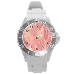 Pink-66 Round Plastic Sport Watch (l) by nateshop