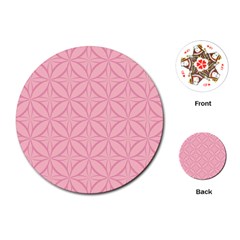 Pink-75 Playing Cards Single Design (round) by nateshop