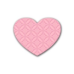 Pink-75 Rubber Heart Coaster (4 Pack) by nateshop