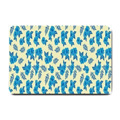 Rose-blue Small Doormat by nateshop