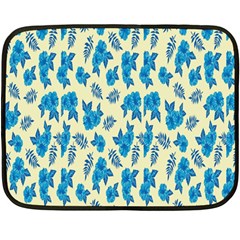 Rose-blue Fleece Blanket (mini) by nateshop