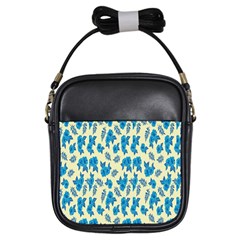 Rose-blue Girls Sling Bag by nateshop