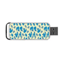 Rose-blue Portable Usb Flash (one Side) by nateshop