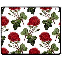 Roses-51 Fleece Blanket (medium) by nateshop