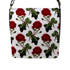 Roses-51 Flap Closure Messenger Bag (l) by nateshop