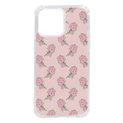 Flowers Bloom Blossom Pastel Pink Pattern Iphone 14 Pro Max Tpu Uv Print Case