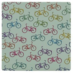 Bicycle Bikes Pattern Ride Wheel Cycle Icon Uv Print Square Tile Coaster 