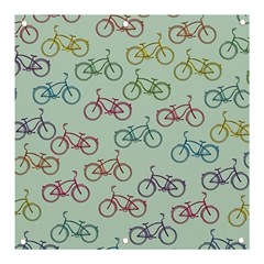 Bicycle Bikes Pattern Ride Wheel Cycle Icon Banner And Sign 3  X 3  by Jancukart