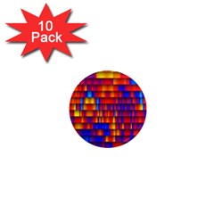 Geometric Pattern Colorful Fluorescent Background 1  Mini Magnet (10 pack) 