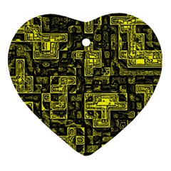 Background Graphic Beautiful Wallpaper Yellow Ornament (heart)