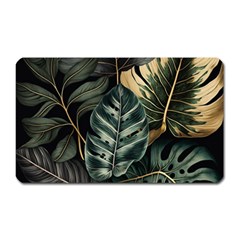 Tropical Leaves Foliage Monstera Nature Home Magnet (rectangular) by Jancukart