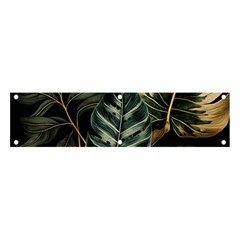 Tropical Leaves Foliage Monstera Nature Home Banner And Sign 4  X 1 